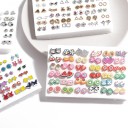 Boucles d'oreilles pour femmes 36 paires C1081 2