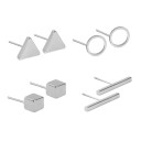 Boucles d'oreilles pour femmes 4 paires G1013 8