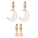 Boucles d'oreilles pour femmes 4 pcs 1