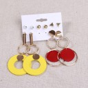 Boucles d'oreilles pour femmes 5 paires H856 11