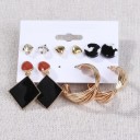 Boucles d'oreilles pour femmes 5 paires H856 12