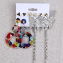 Boucles d'oreilles pour femmes 5 paires H856 2