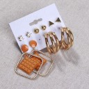 Boucles d'oreilles pour femmes 5 paires H856 5