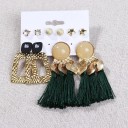 Boucles d'oreilles pour femmes 5 paires H856 7