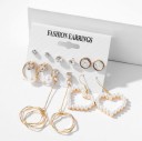 Boucles d'oreilles pour femmes 6 paires 14