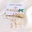Boucles d'oreilles pour femmes 6 paires 22