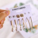Boucles d'oreilles pour femmes 6 paires 26