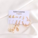 Boucles d'oreilles pour femmes 6 paires G1085 13