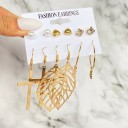 Boucles d'oreilles pour femmes 6 paires G1085 18