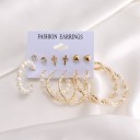 Boucles d'oreilles pour femmes 6 paires G1085 20