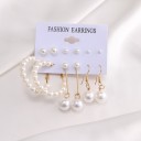 Boucles d'oreilles pour femmes 6 paires G1085 6