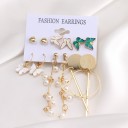 Boucles d'oreilles pour femmes 6 paires G1085 10