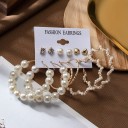 Boucles d'oreilles pour femmes 6 paires G1120 4