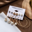 Boucles d'oreilles pour femmes 6 paires G1120 6