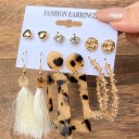 Boucles d'oreilles pour femmes 6 paires G1323 13