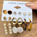 Boucles d'oreilles pour femmes 6 paires G1323 17