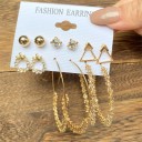 Boucles d'oreilles pour femmes 6 paires G1323 21