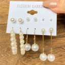 Boucles d'oreilles pour femmes 6 paires G1323 8