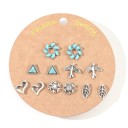Boucles d'oreilles pour femmes 6 paires G1398 14