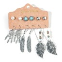 Boucles d'oreilles pour femmes 6 paires G1398 18