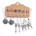 Boucles d'oreilles pour femmes 6 paires G1398 19