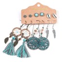 Boucles d'oreilles pour femmes 6 paires G1398 21
