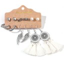 Boucles d'oreilles pour femmes 6 paires G1398 4