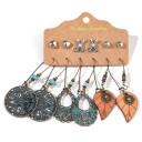 Boucles d'oreilles pour femmes 6 paires G1398 26