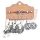 Boucles d'oreilles pour femmes 6 paires G1398 30