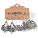 Boucles d'oreilles pour femmes 6 paires G1398 31