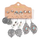 Boucles d'oreilles pour femmes 6 paires G1398 34