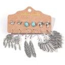 Boucles d'oreilles pour femmes 6 paires G1398 37