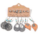 Boucles d'oreilles pour femmes 6 paires G1398 38