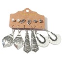 Boucles d'oreilles pour femmes 6 paires G1398 10