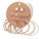Boucles d'oreilles pour femmes 6 paires G1398 11