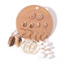 Boucles d'oreilles pour femmes 6 paires G1398 12