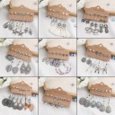 Boucles d'oreilles pour femmes 6 paires G1398 2