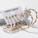 Boucles d'oreilles pour femmes 6 paires G289 11