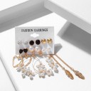 Boucles d'oreilles pour femmes 6 paires G289 14