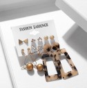 Boucles d'oreilles pour femmes 6 paires G289 15