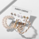 Boucles d'oreilles pour femmes 6 paires G289 4