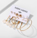 Boucles d'oreilles pour femmes 6 paires G289 5