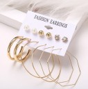 Boucles d'oreilles pour femmes 6 paires G289 8