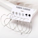 Boucles d'oreilles pour femmes 6 paires G289 9