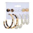 Boucles d'oreilles pour femmes 6 paires H854 11