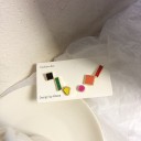 Boucles d'oreilles pour femmes 6 pcs A3153 7