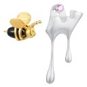 Boucles d'oreilles pour femmes abeille et miel 6