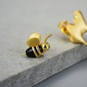Boucles d'oreilles pour femmes abeille et miel 4