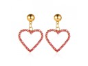 Boucles d'oreilles pour femmes avec cœur 2