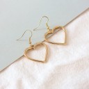Boucles d'oreilles pour femmes avec cœur 4